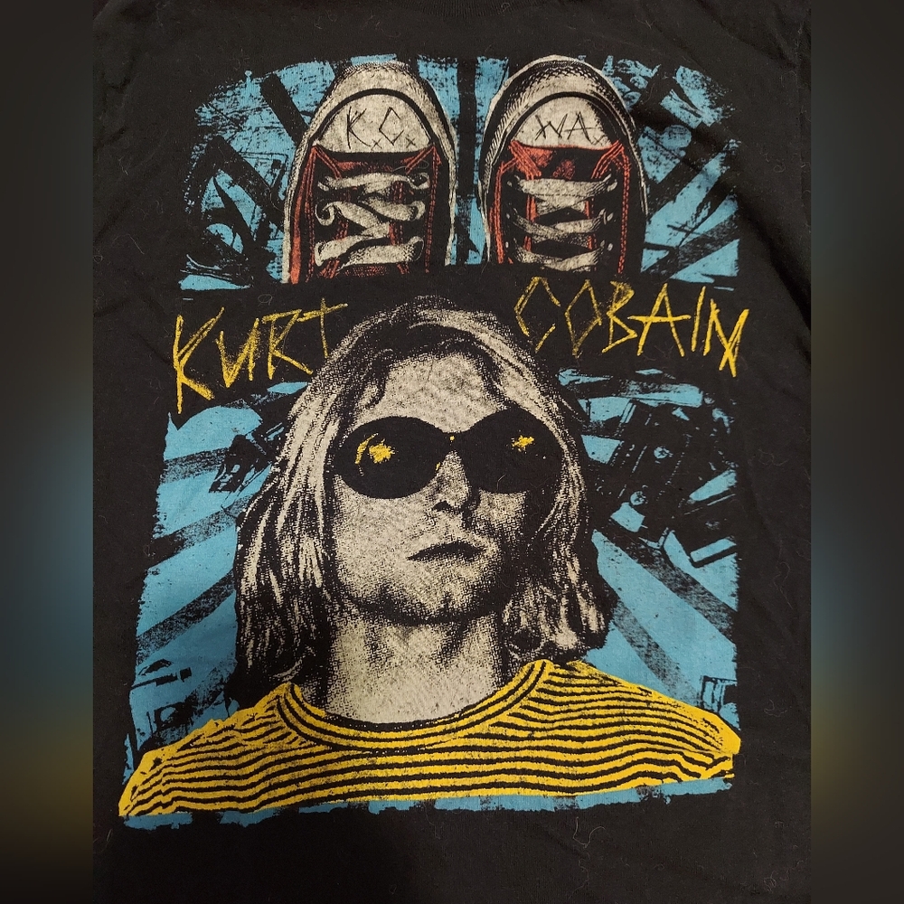 Kurt Cobain Nirvana Sunglasses Converse Graphic Tee